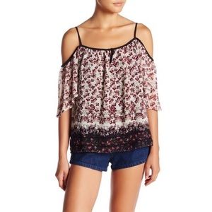 Harlowe & Graham Floral Cold Shoulder Top - NWT